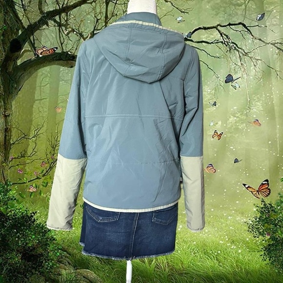 The North Face Woman’s Mountain Sweat Hooded Jacket Full Zip Teal/Green Size S - Picture 5 of 8